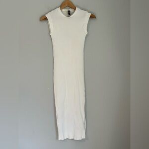 Alya White Midi Dress